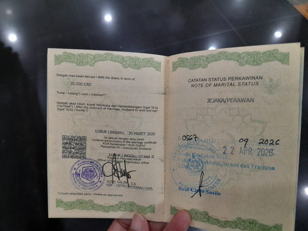 Legalisir Dua Buku Nikah di Kemenag, Menikah dengan WNA